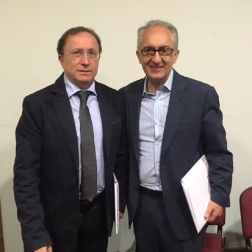 Marino incontra il vicepresidente della Regione Campania, Fulvio Bonavitacola