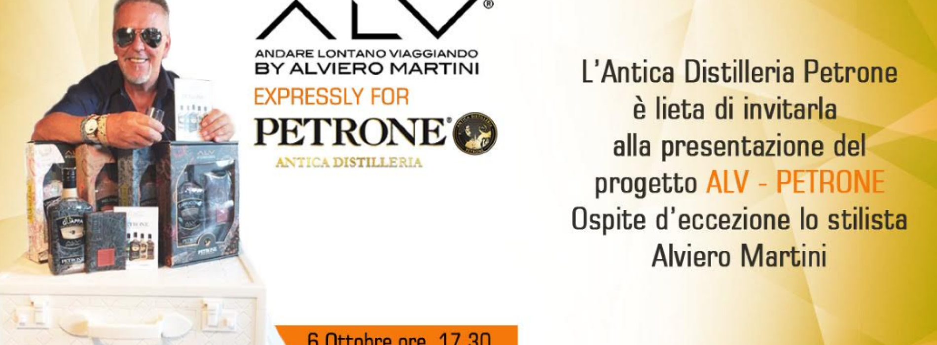 La Guappa fashion, Alviero Martini firma i liquori Petrone
