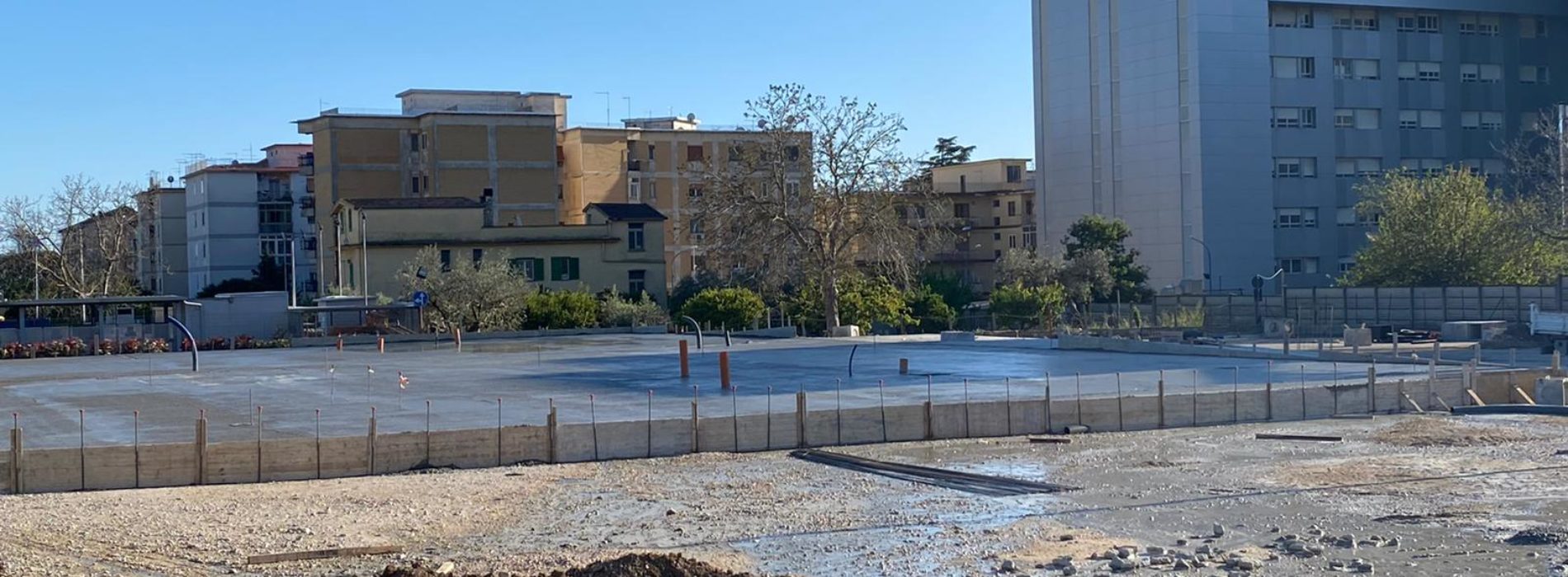 Aorn Caserta, pronta l’area che accoglierà l’ospedale modulare