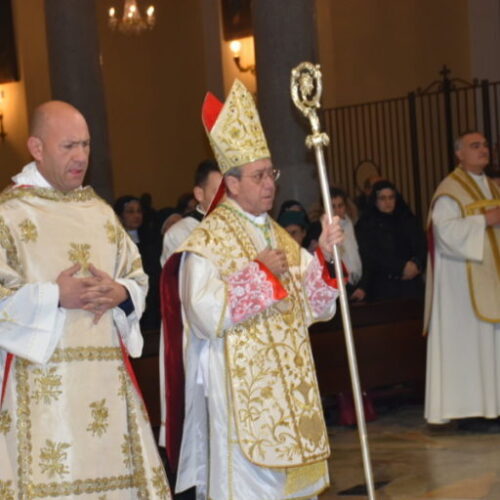 Capua, monsignor Visco in visita alla Chiesa di San Domenico