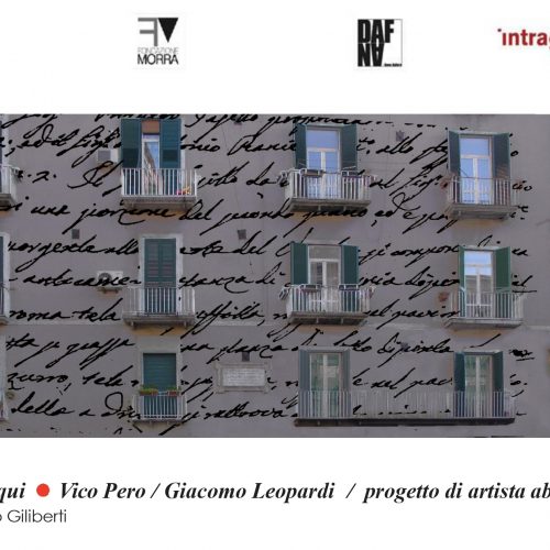 Poeta a muro, Eugenio Giliberti omaggia Leopardi con la luce