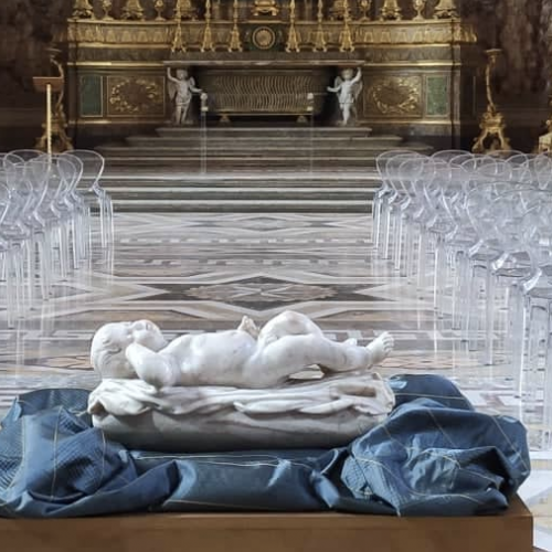 L’opera di Sanmartino, la Cappella Palatina  accoglie il bimbo