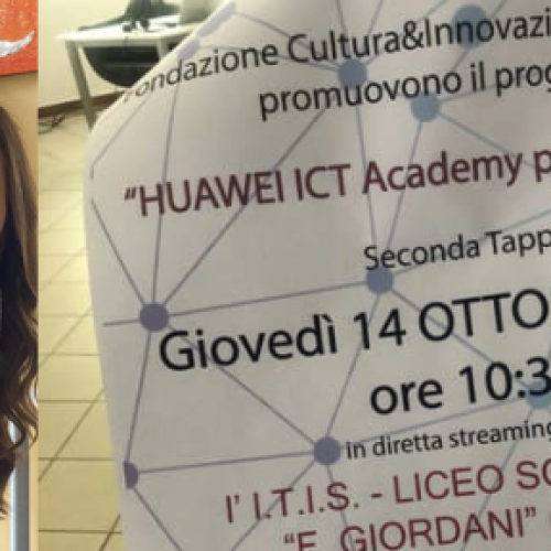 Huawei Academy per la scuola, seconda tappa all’Itis Giordani