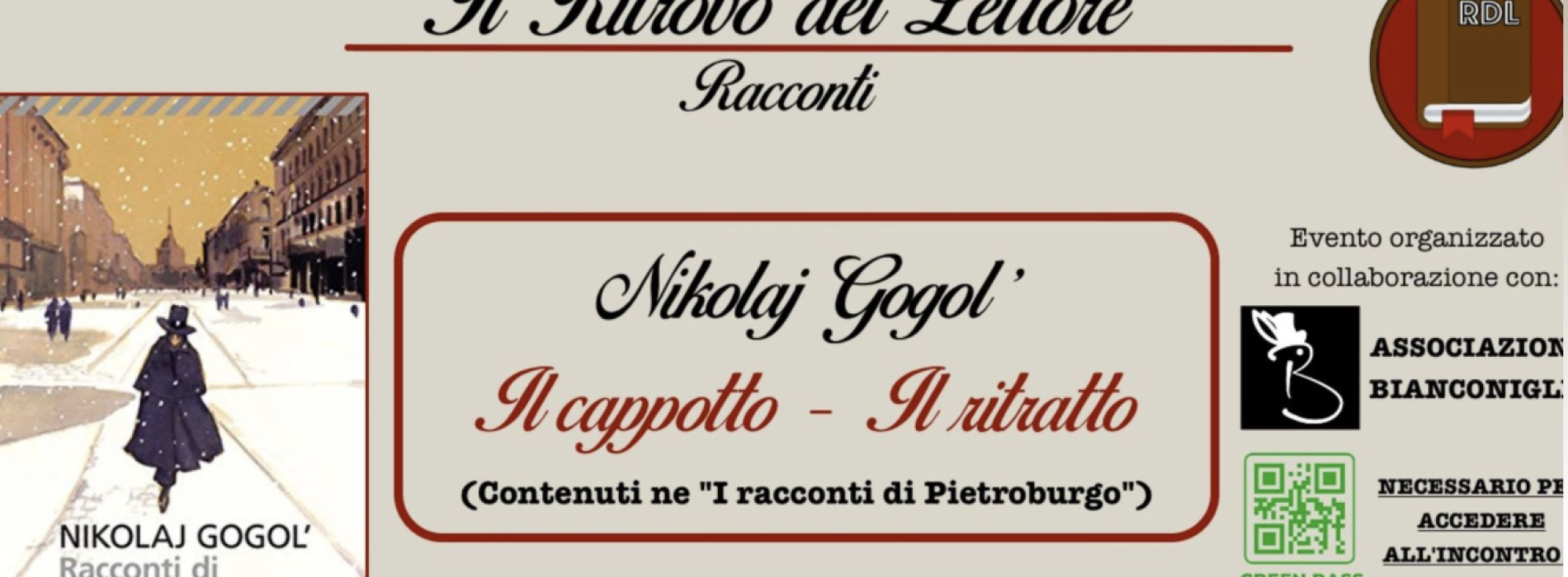 Un martedì da lettori, ritrovarsi in compagnia di Nikolaj Gogol