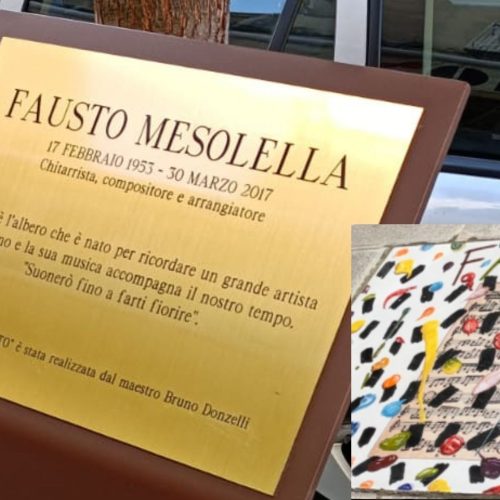 La strada dell’arte, una targa per ricordare Fausto Mesolella