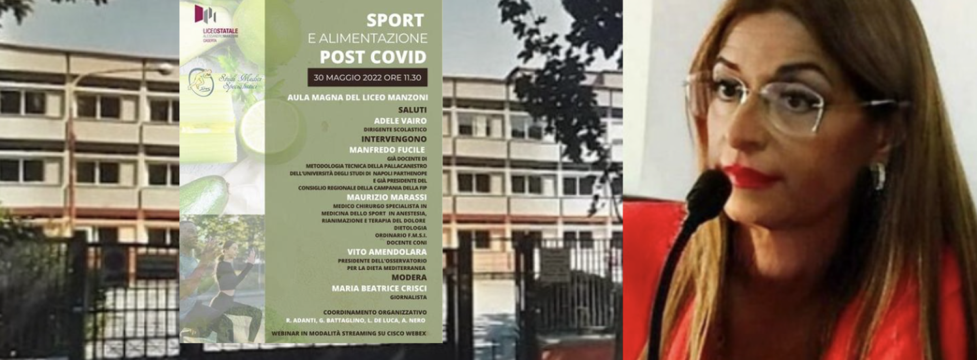 Sport e alimentazione post covid, il format al Liceo Manzoni