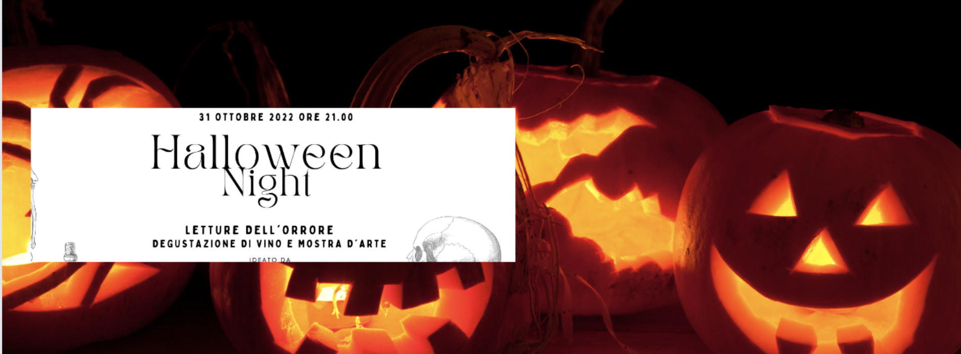 Halloween night, da Alterum tra letture, opere e degustazione