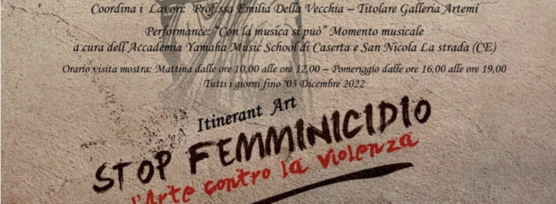 No al femminicidio, tra arte e musica alla galleria Artemi