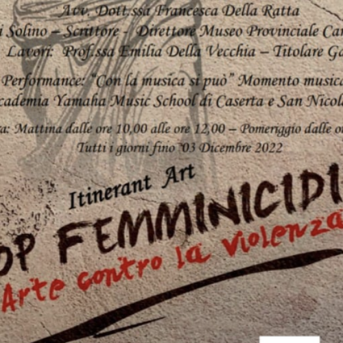 No al femminicidio, tra arte e musica alla galleria Artemi