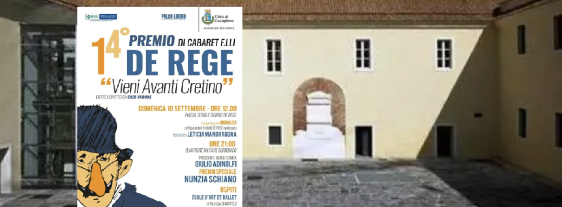Premio di Cabaret De Rege, a Casagiove domenica 10 settembre