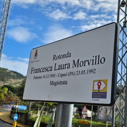 Rotonda Francesca Morvillo, svelata la targa per la magistrata