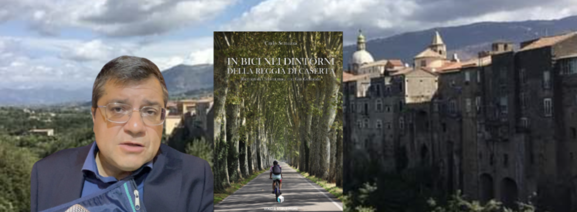In bici nei dintorni della Reggia, il libro di Scatozza fa tappa nel Sannio